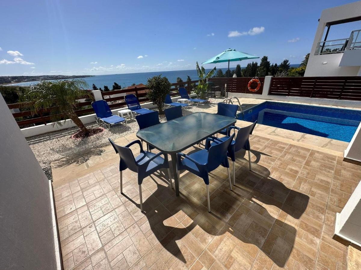 Villa Aqua Sunrise 1Km From Beach With Sea Views Kólpos tón Korallíon Eksteriør bilde
